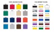Koozie Stickup calendars header and print colors